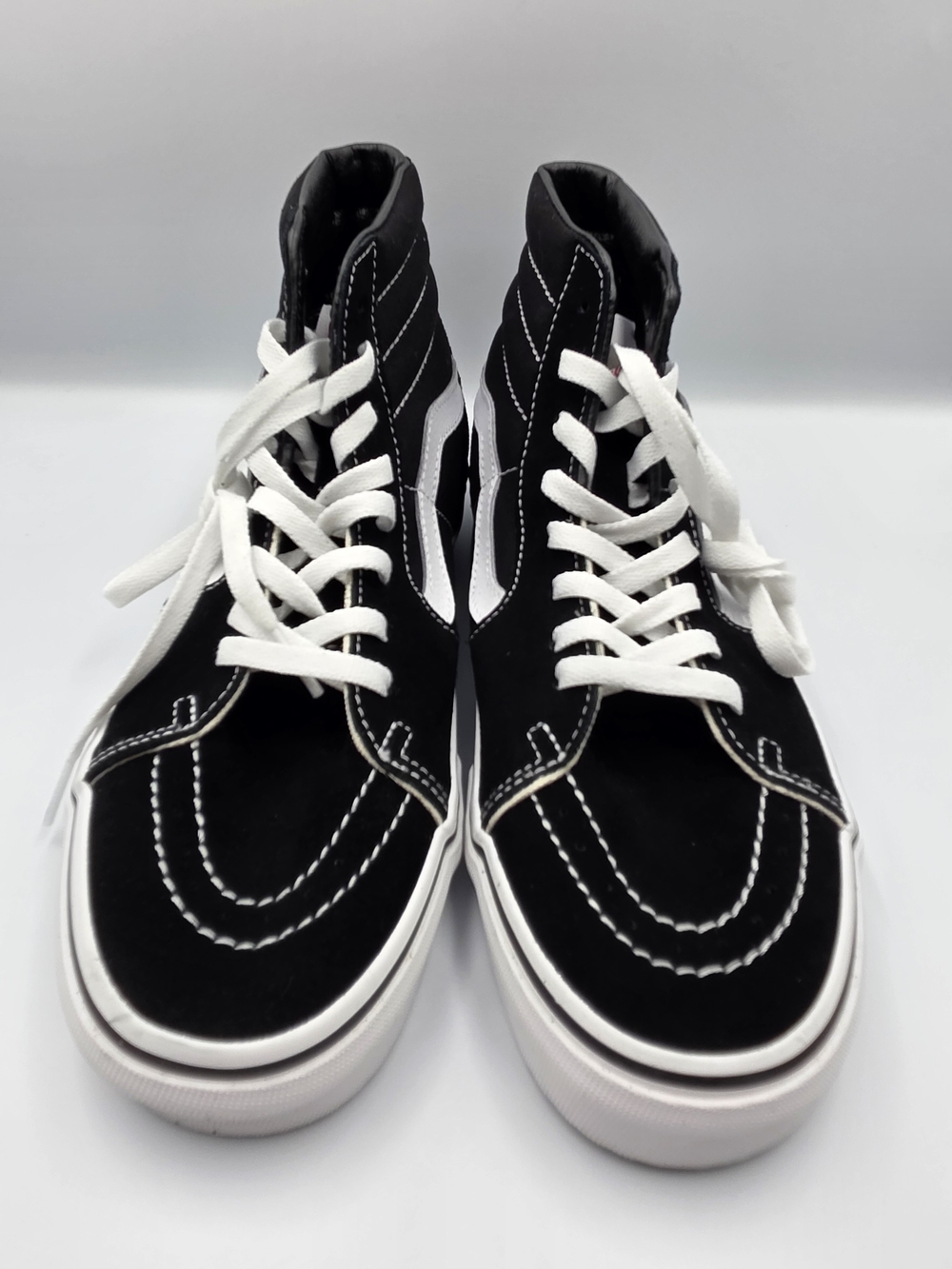 Vans Sk8-Hi Black/White High-Top Sneakers for Men Size 9